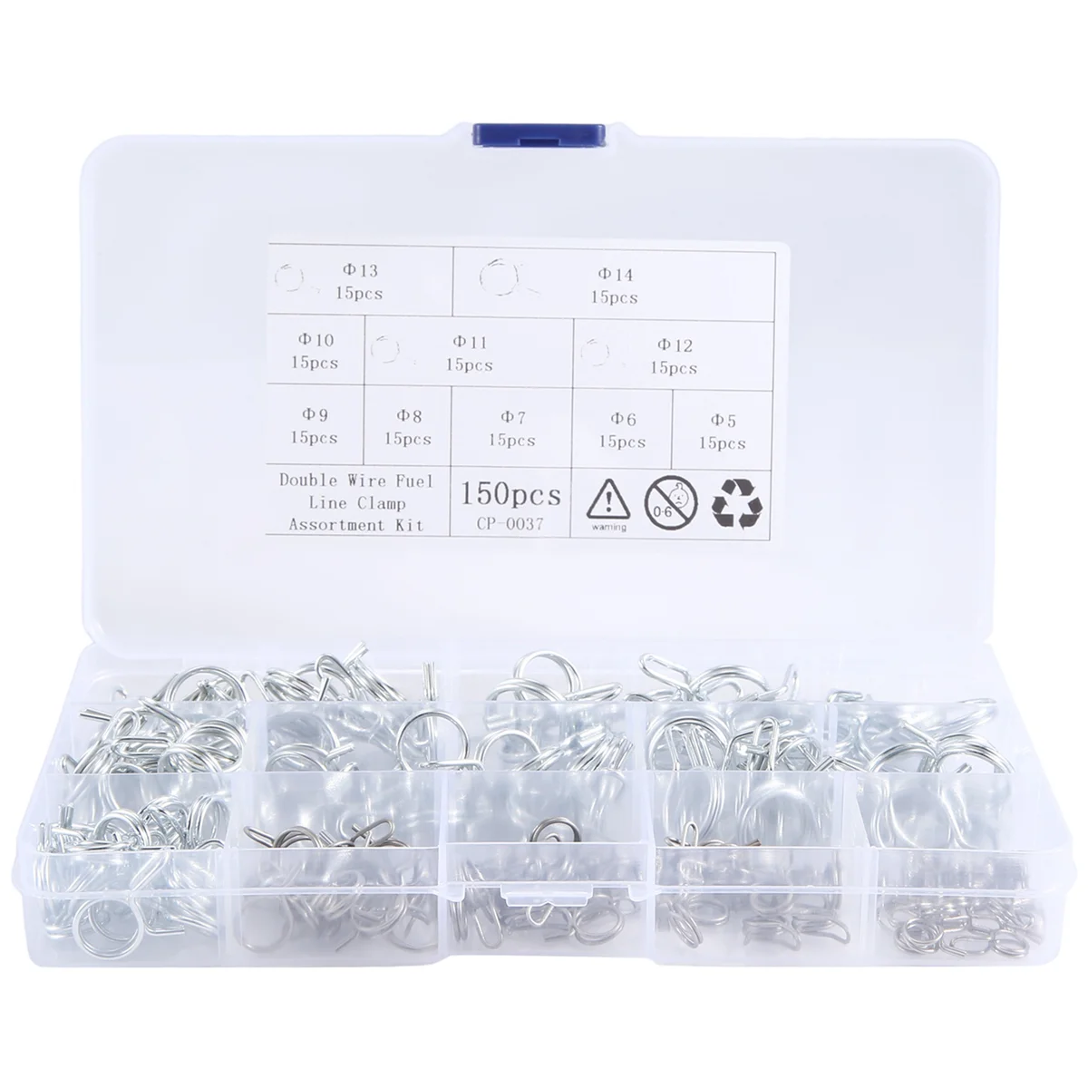 150 шт./компл. пружинный зажим из нержавеющей стали для шланга крепеж топливный