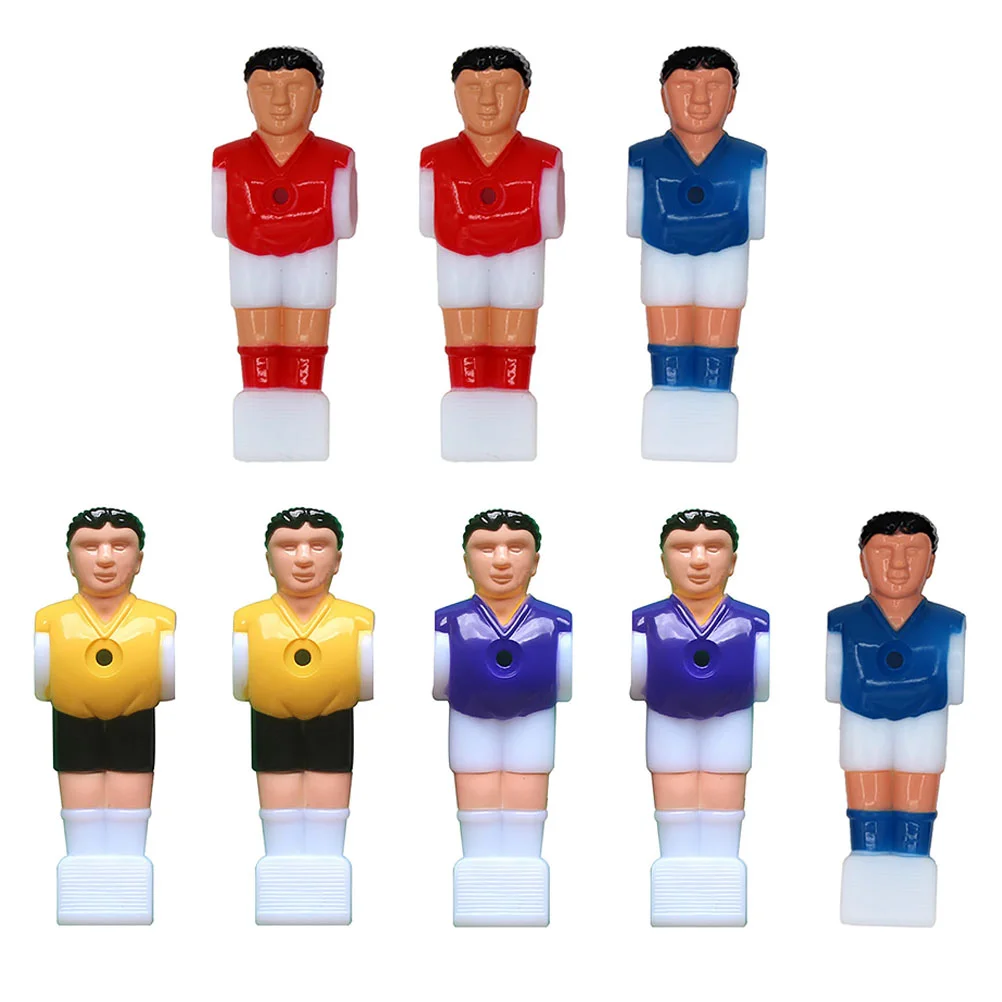 

8 Pcs Mini Accessories Dolls Football Machine Dummy Players Soccer Plaything Figurine Foosball Tables Futbolines