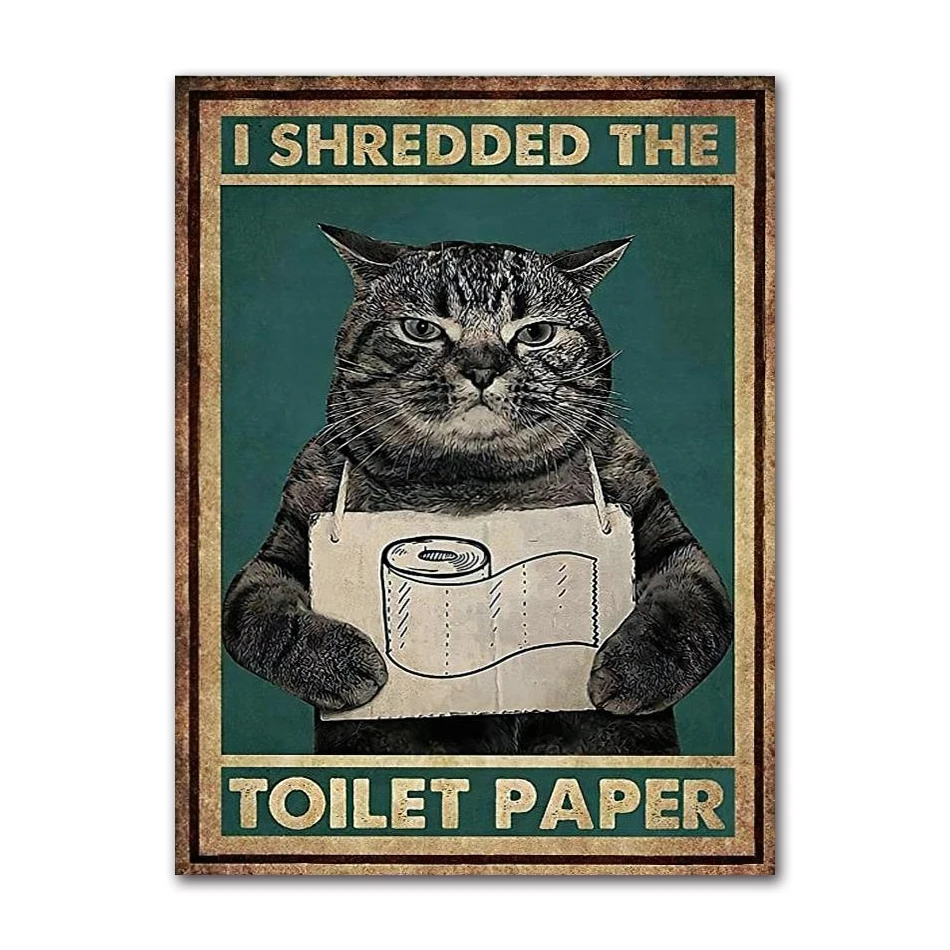 

Картина с котом на холсте