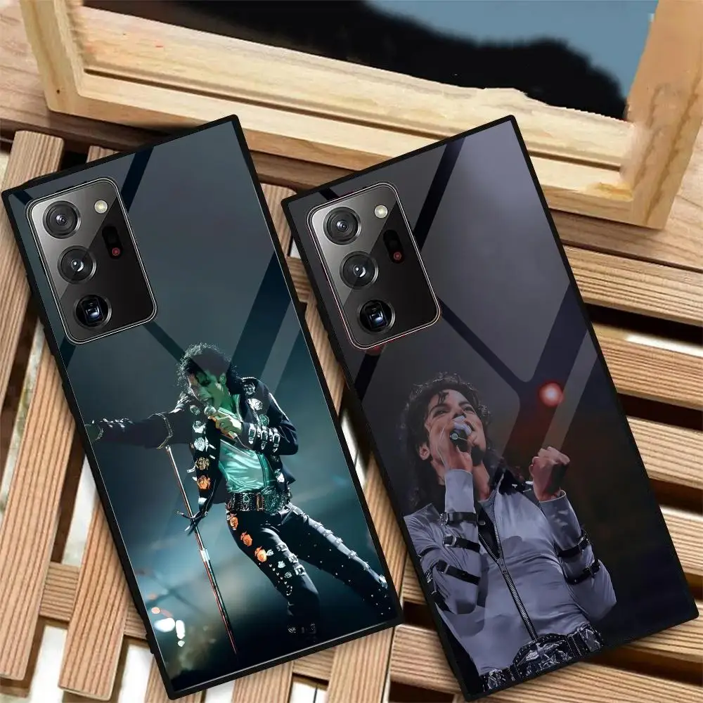 M-Michael J-Jackson Legendary Singer MAISTO Mouse Pad Стеклянный чехол для телефона Samsung Galaxy S20 S21 S22 S23 S24