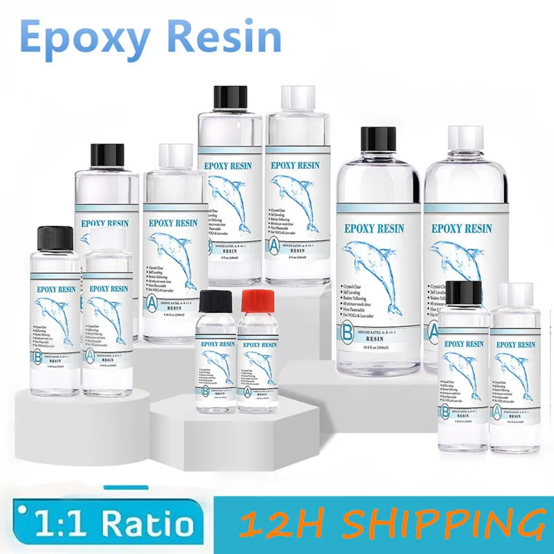 

1:1 AB Crystal Clear Epoxy Resin High Adhesive Hardener Bubbles Free Glue for Art,Craft,Jewelry Making,River Tables 500g/1000g