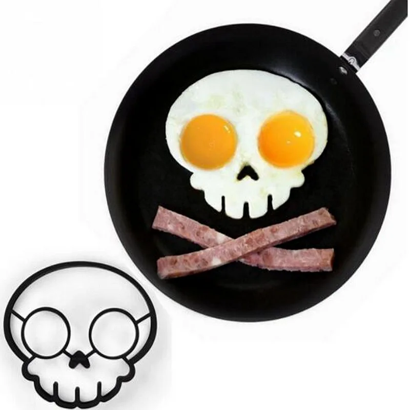 

Cute Silicone Skull Fried Egg Molding Mold Molding Ring Kitchen Cooking Tool Skull Egg Mold Kitchen Tool Kitchen accessories