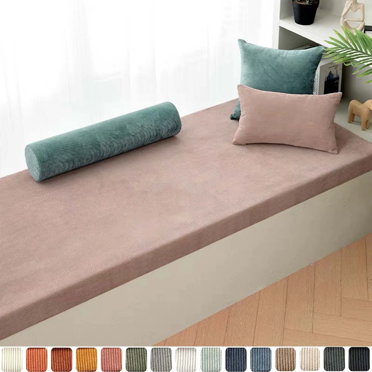 

Изготовленная на заказ вельветовая подушка для мебели для патио с застежкой-молнией, бархатные подушки для сидений для подоконника, скамейки, стула, террасы, подушка для сиденья для сада