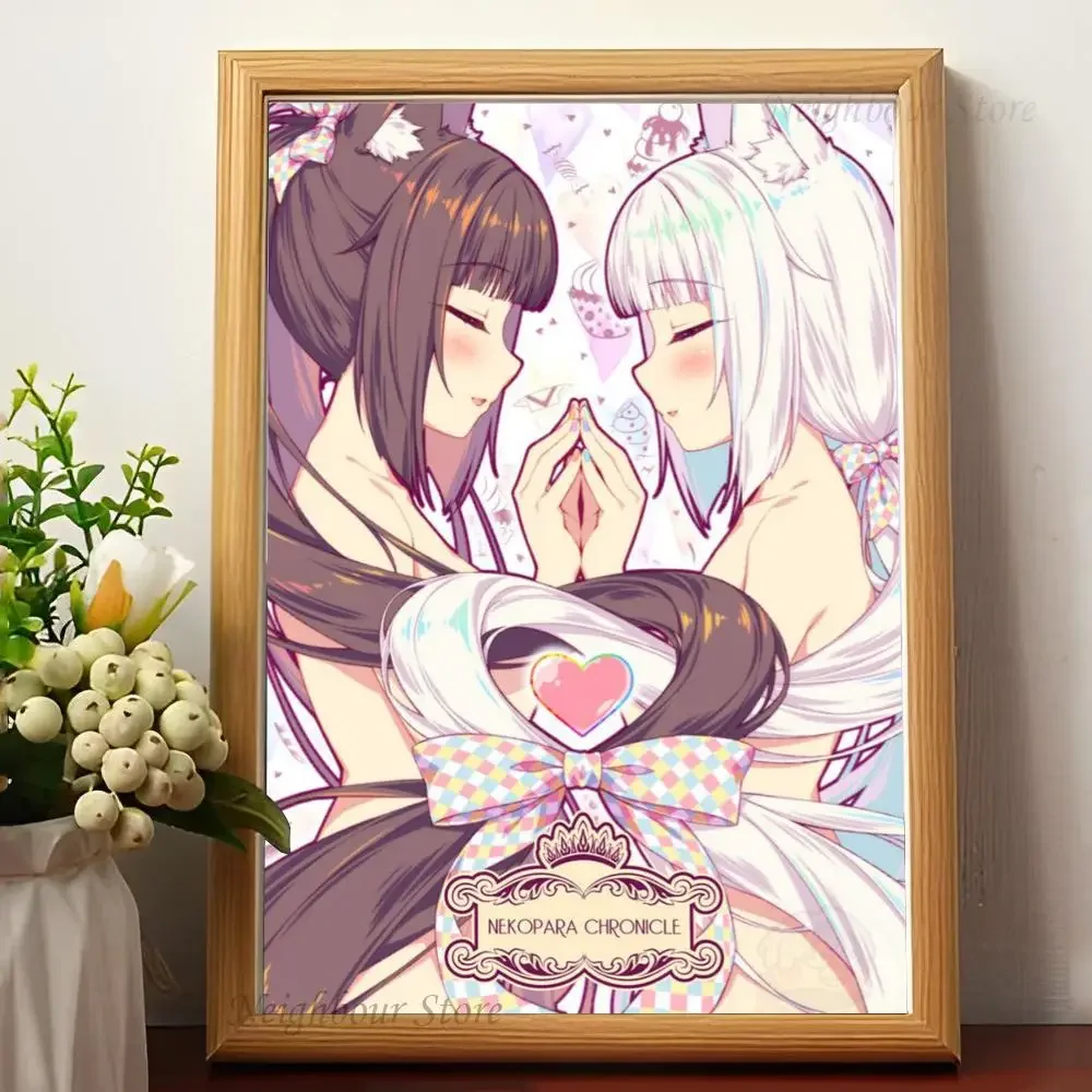 Nekopara GalGame аниме постер наклейка Kawaii HD произведение искусства для гостиной отеля