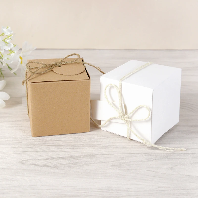 10 шт. квадратные коробки для конфет 7 х7 см |