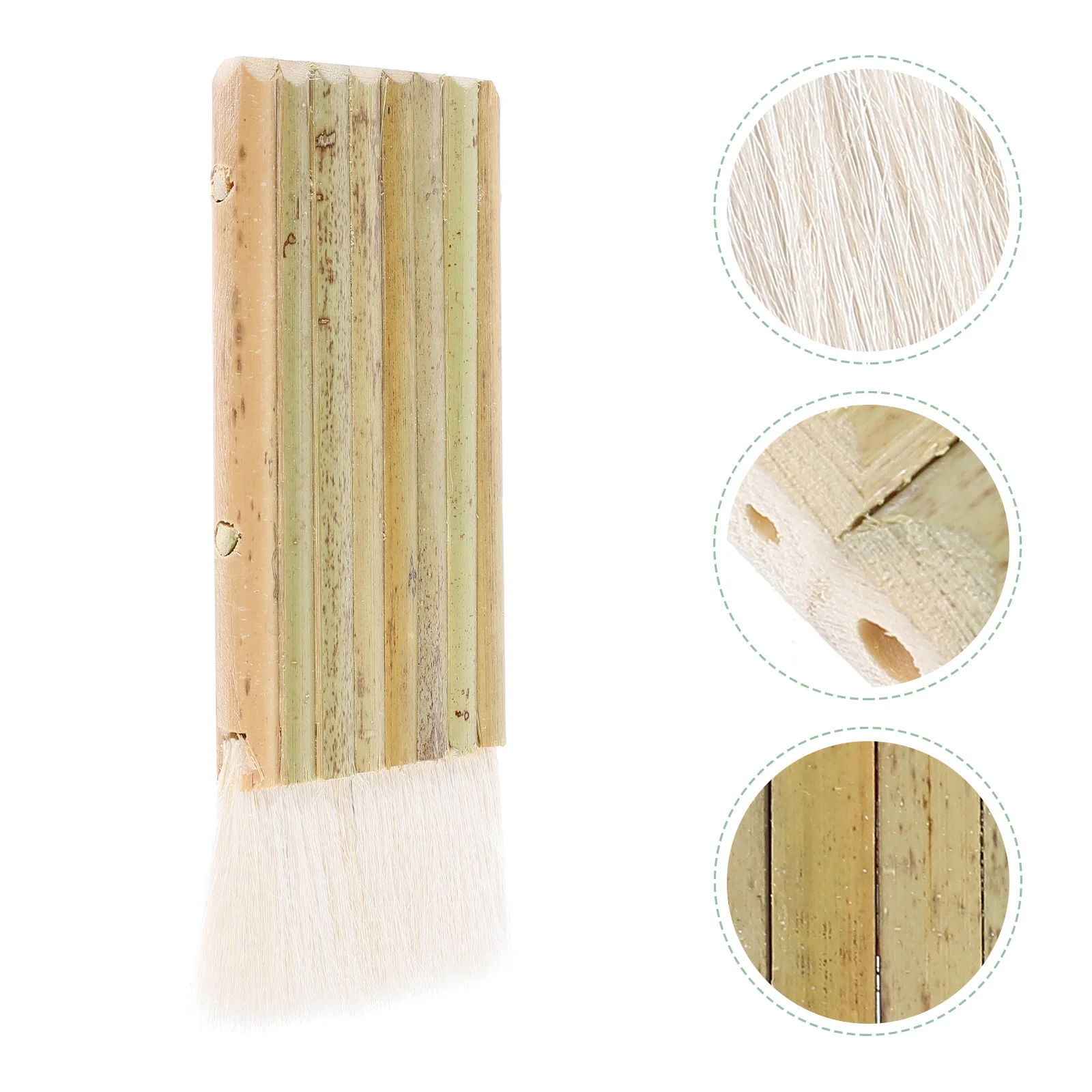 

5 шт. шерстяная плоская кисть бамбуковый блендер кисти для масляных красок Средний выстрел китайская Ручка для рисования древесины Акварель Рисование Hake