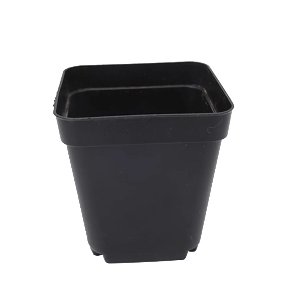 

50pcs Flower Pots Creative Mini Plastic Square Flower Holder Flowerpot Vase for