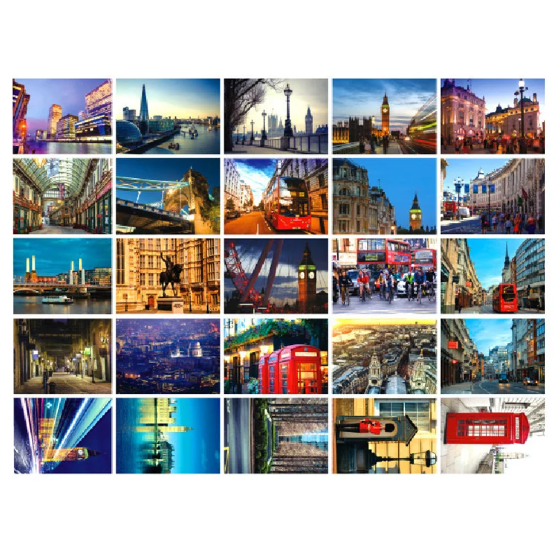 

30 Sheets London Landscape Postcard Greeting Card HD Wall Stickers Decorative Painting Postcards That Can Be Mailed Gift Card