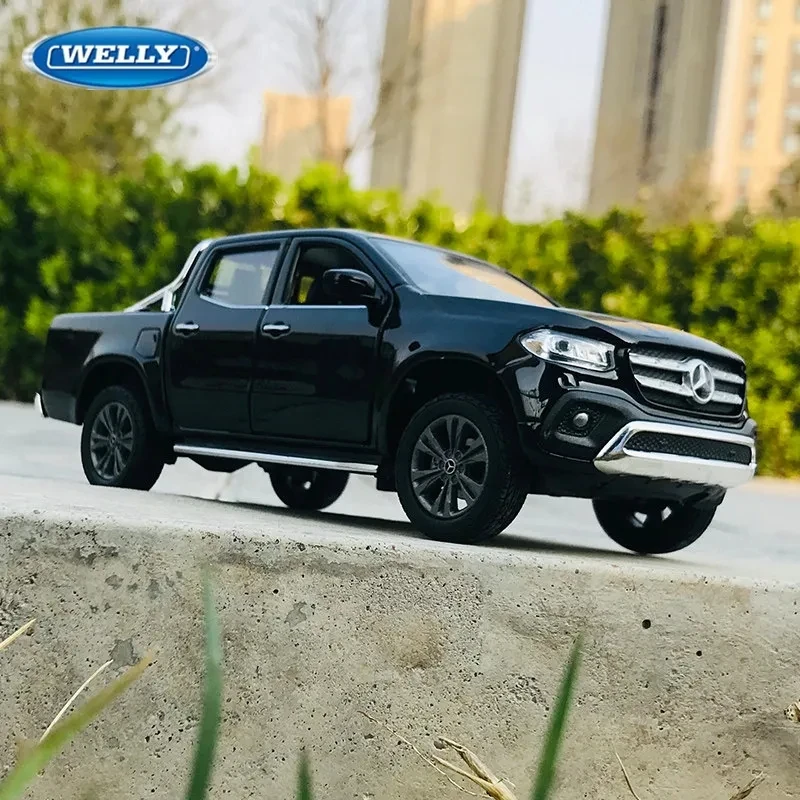 

Модель внедорожника WELLY 1:27 Mercedes-Benz X-Class, модель автомобиля из сплава, литая металлическая игрушка, модель внедорожника, подарок из коллекции