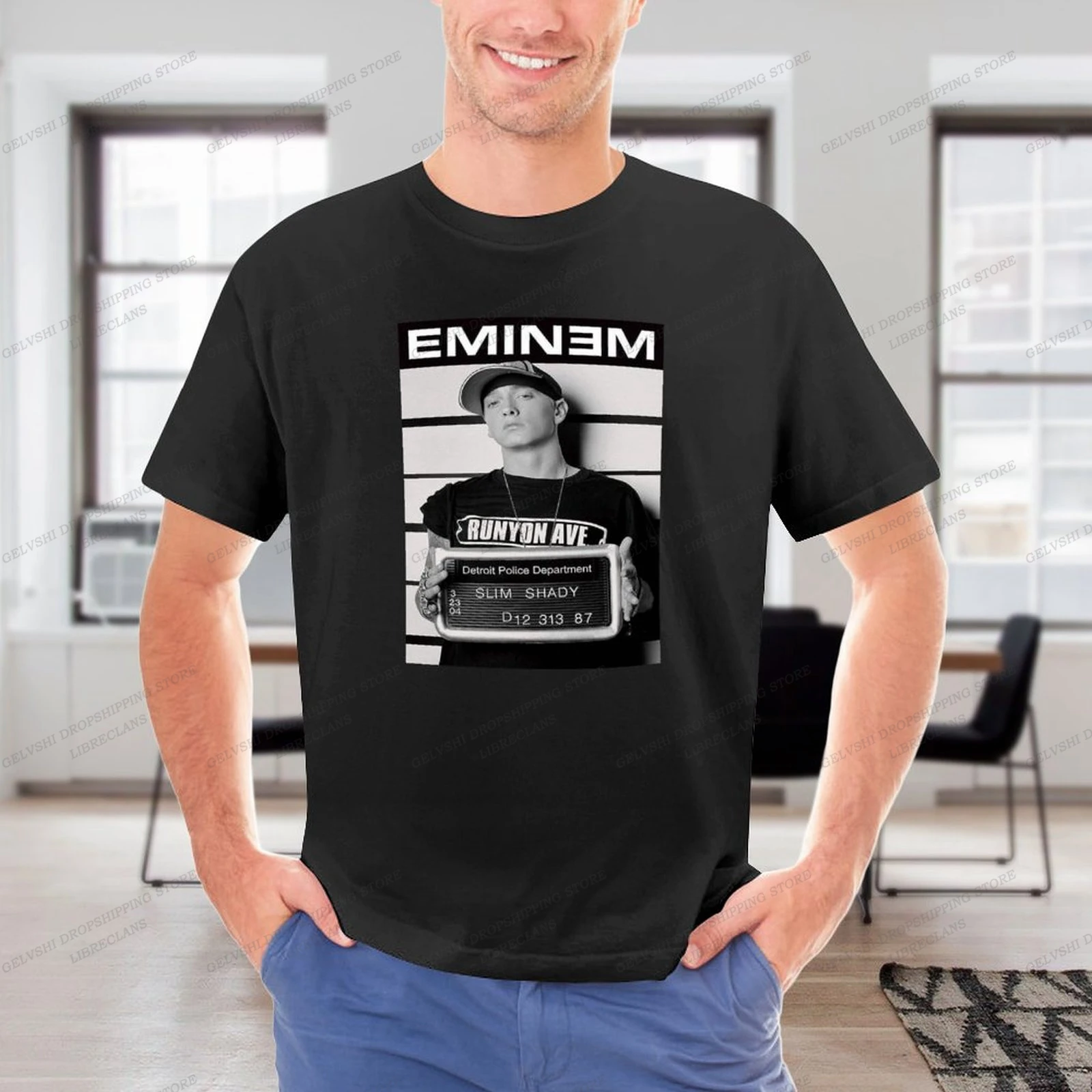 

Eminem T shirt Men Fashion T-shirts Cotton Tshirt Summer Men's T-shirt Oversized Boy Tee Shoto Todoroki Top Tee Women Top Rapper