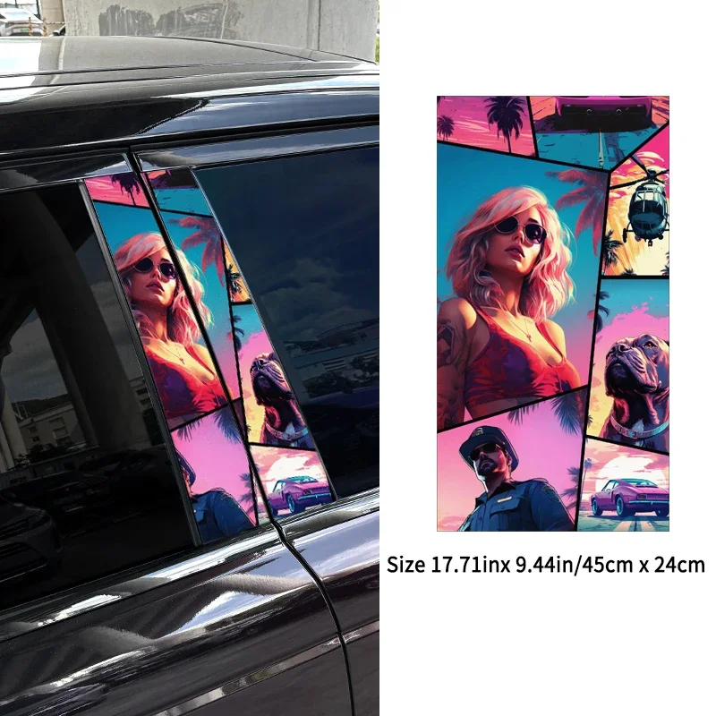 1 шт./2 шт. наклейки на автомобиль вице-город