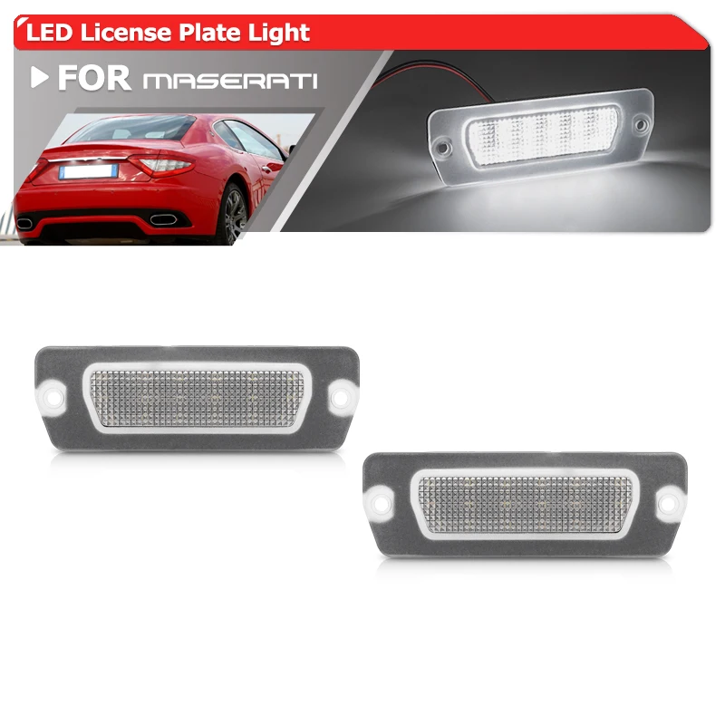 

2x Canbus Rear Tag Lamps SMD Led License Plate Lights For Maserati Coupe 4200 /4200 GT GranTurismo GranCabrio #198231