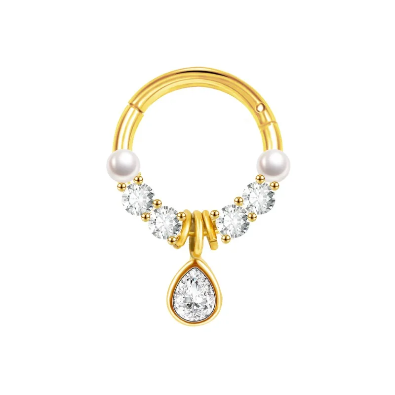 Женские Кольца для пирсинга носа из титановой нержавеющей стали