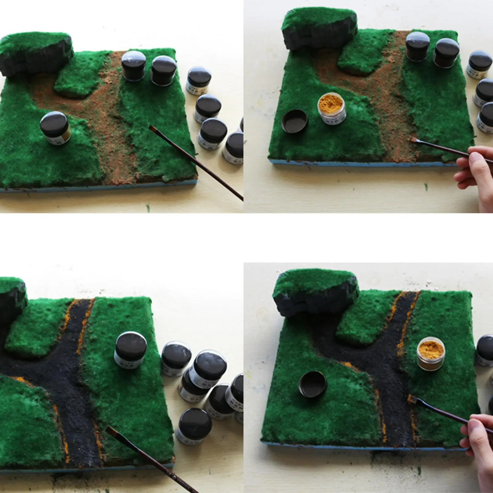 

7 Colors Miniature Sand Table Scene Model Supplies Micro Landscape Building