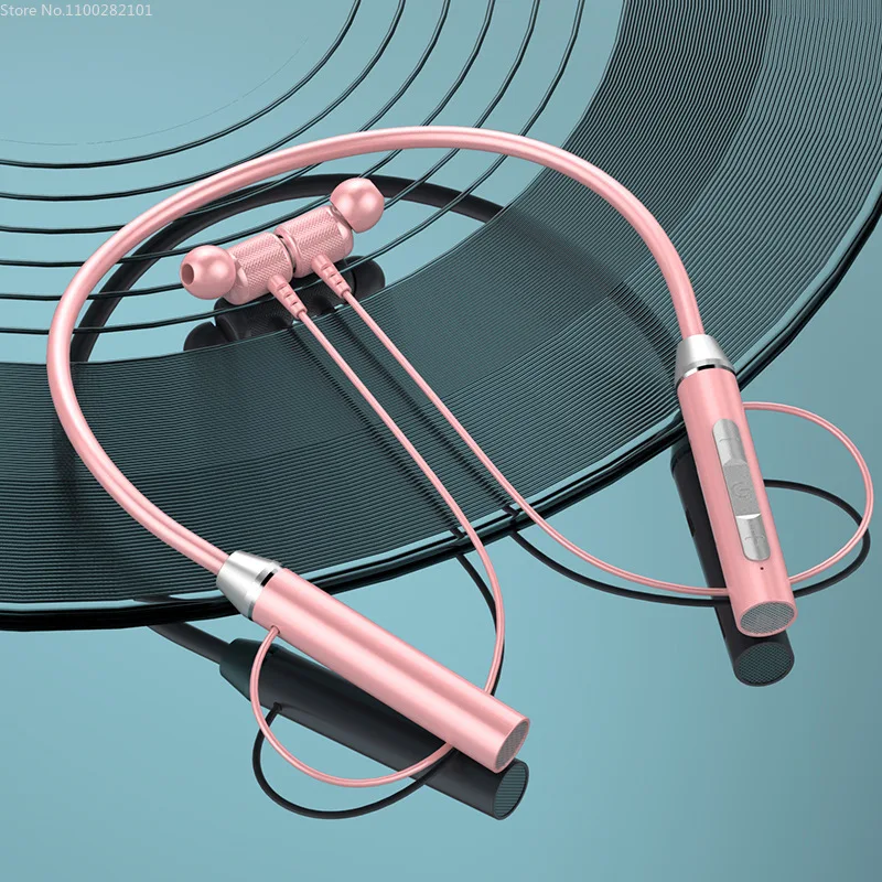 

TWS Neck Wireless Bluetooth-compatible Earphones Sports Running Headset Waterproof Sport Earbuds Noise Reduction Headphones A