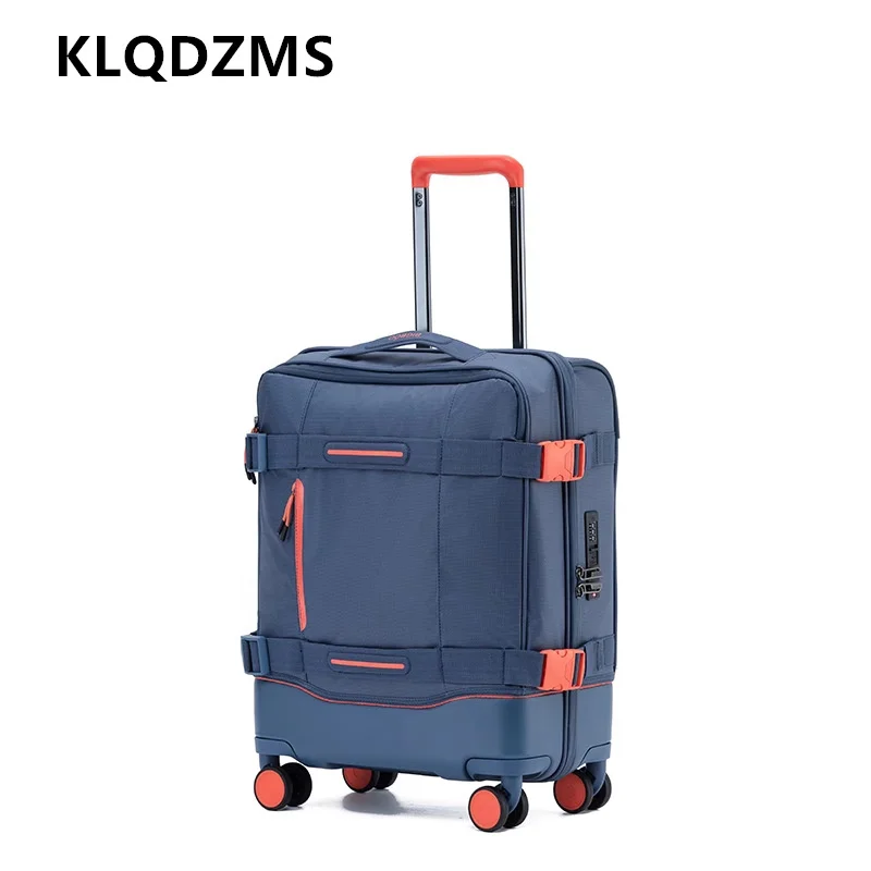 Фото KLQDZMS чемодан на колесиках из ткани Оксфорд, посадочная коробка 20 