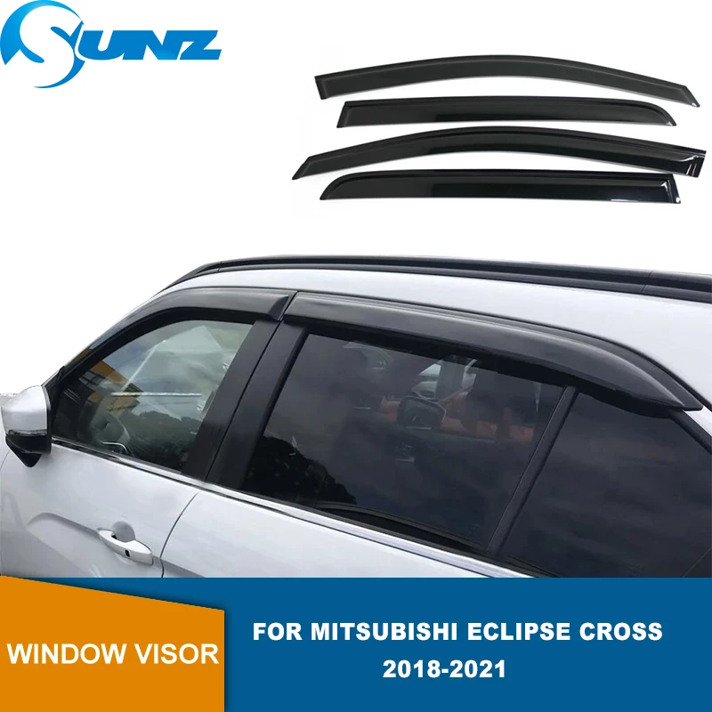 

Дефлекторы окон для Mitsubishi Eclipse, Cross 2018, 2019, 2020, 2021, черные