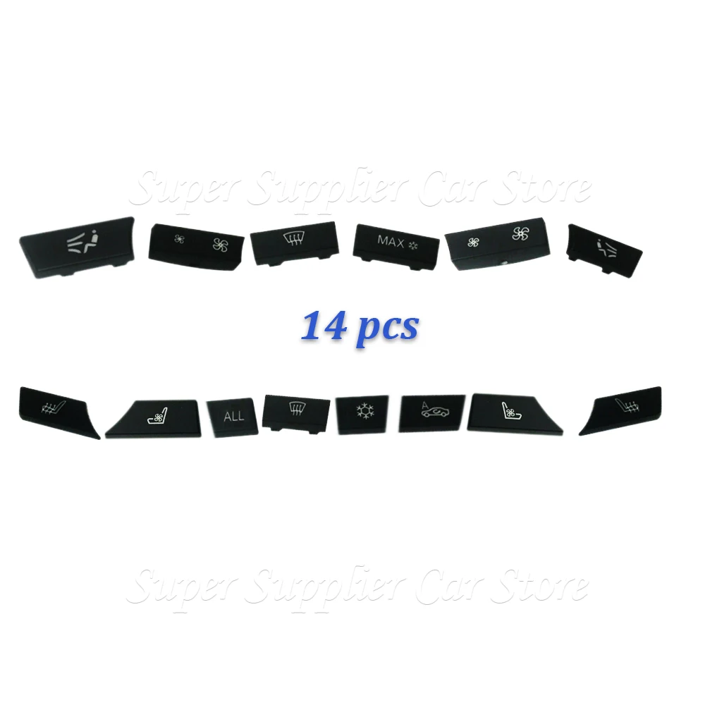 Фото Подходит для BMW 5 6 7 серии X5 X6 F10 F18 F06 F12 F01 F02 F15 F16 автомобильный Кондиционер переменного тока Кнопка нагревателя крышка переключателя 11/12/14 шт. №4