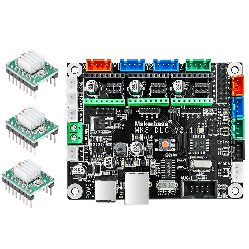 Makerbase MKS DLC V2.0 с автономным лазером A4988 GRBL ЧПУ гравировальная машина плата UNO R3