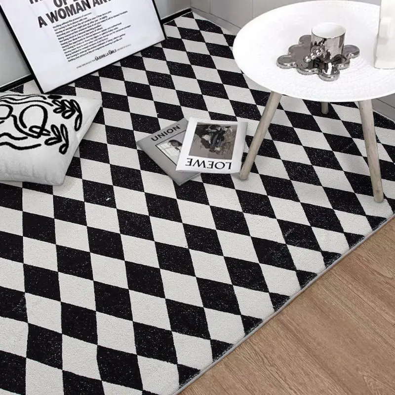 Ковер в клетку с бриллиантами скандинавском стиле ковер для гостиной спальни