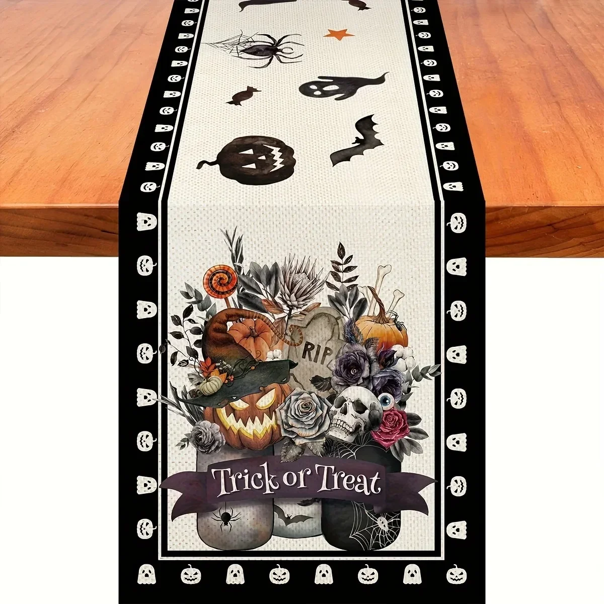 Льняные Дорожки Для Стола С Черепами Hello Kitty Мексиканский Декор Фестиваля Дня