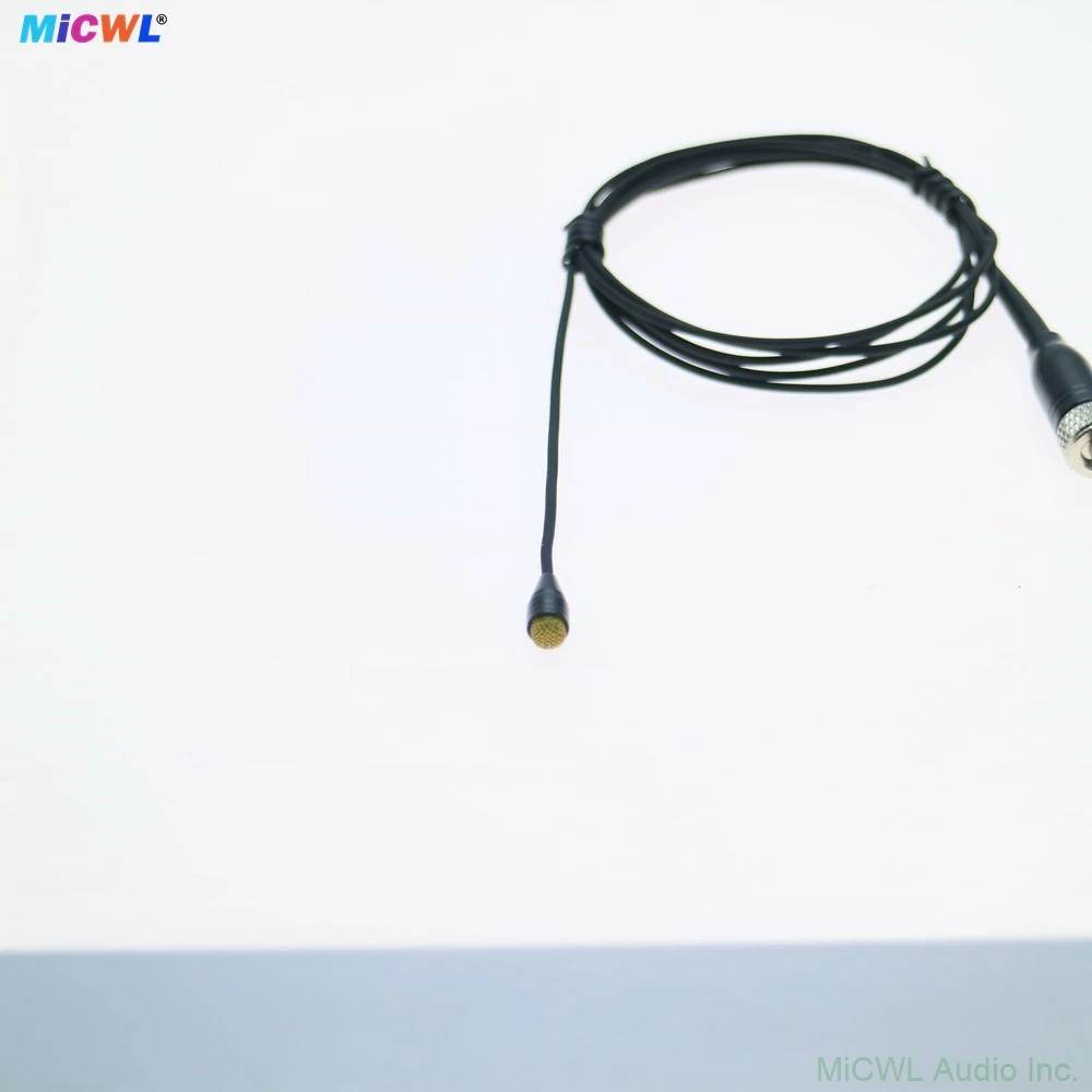 Фото Золотой миниатюрный петличный микрофон с разъемом 3.5 мм (TQG TA4F 4Pin) для передатчиков EW, XS, G3, G4, ATW, ULX, SLX, QLX (поясные передатчики) №5