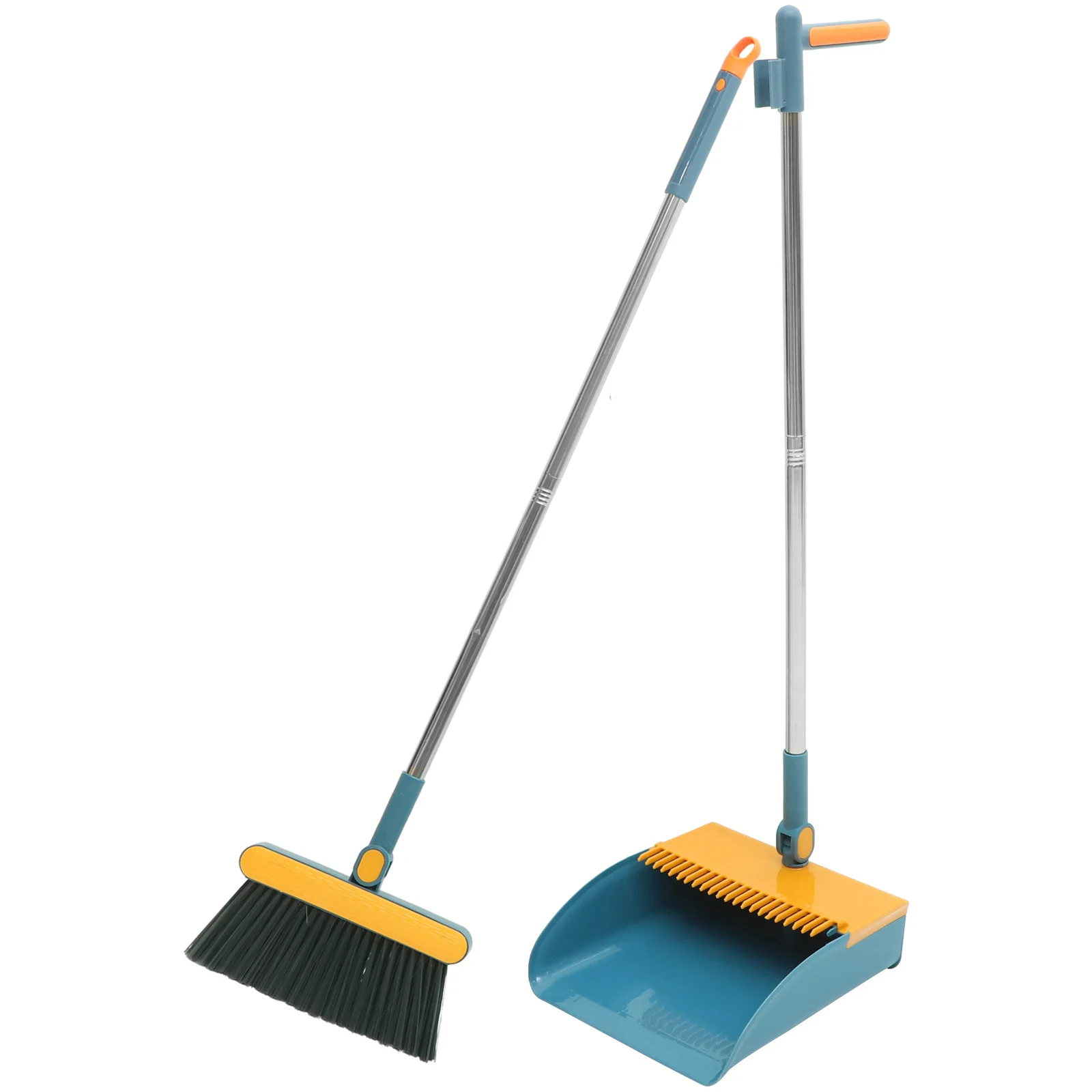 

Cleaning Equipment Garbage Dustpan Long Handle Sweeping Tool Stainless Steel Bathroom Device Broom Office
