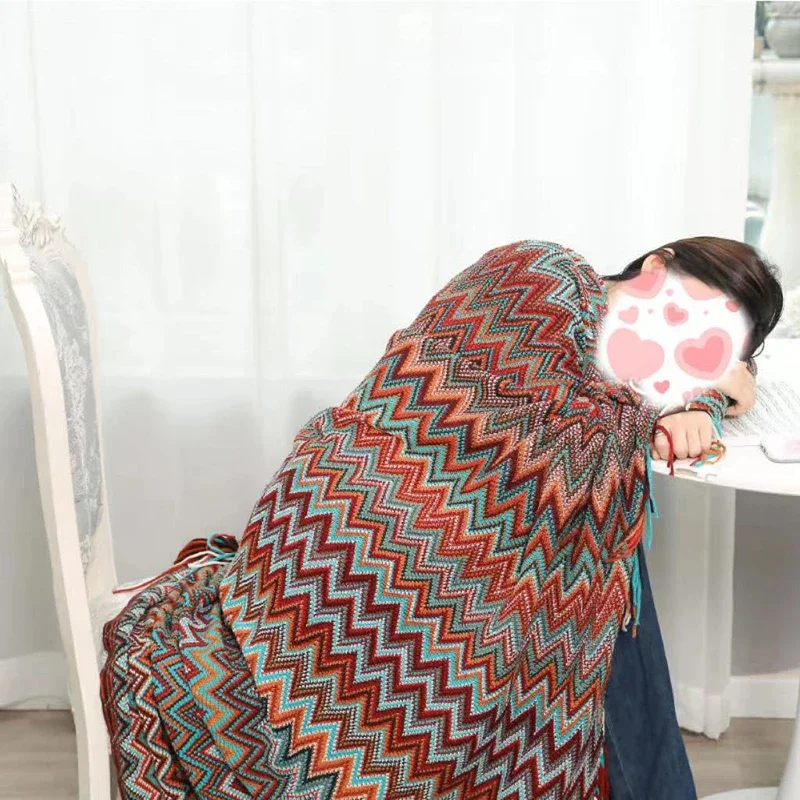 Вязаное одеяло 100% акрил Bohemian