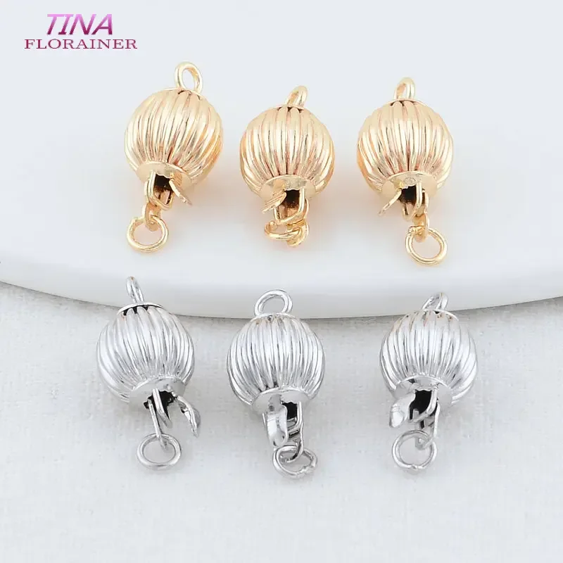 Латунное ожерелье с застежкой 8 х16 мм 14 к фурнитура сделай сам для изготовления