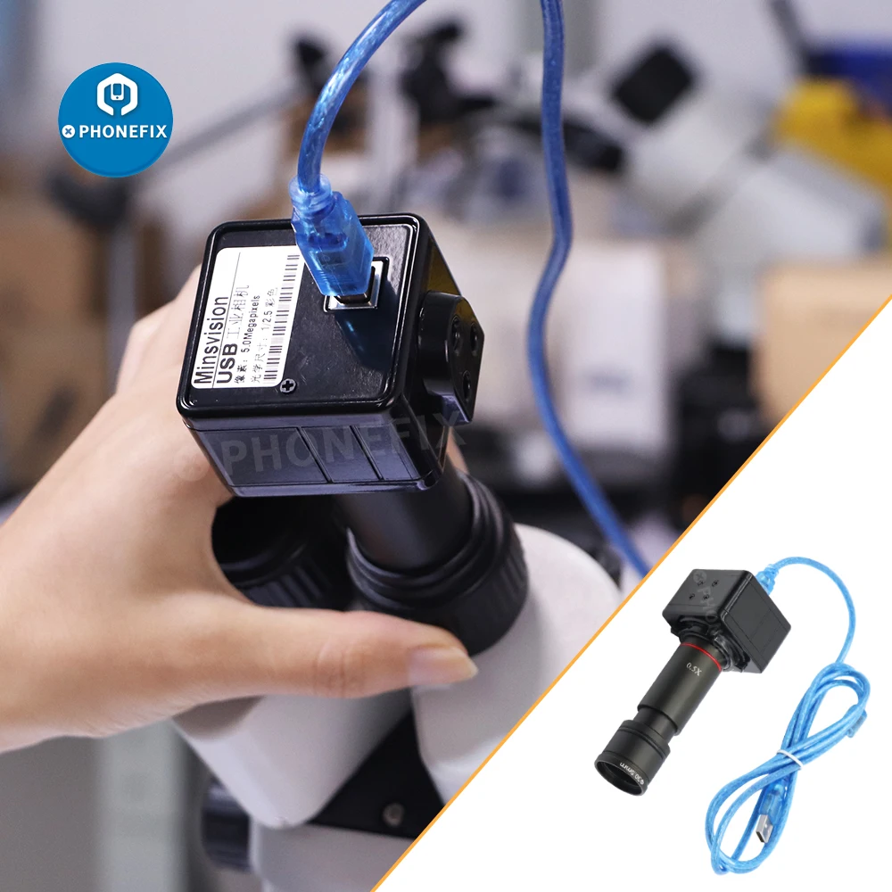 5MP CMOS USB промышленный микроскоп камера цифровой электронный окуляр C-образное