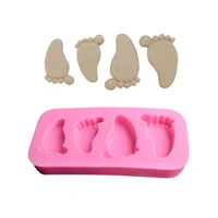 3d baby feet silicone mold chocolate fondant cake decorating baking tool moulds baking tools for cakes kitchen tools molds