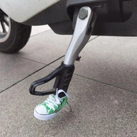 motorcycle side stand funny cute mini shoe bicycle foot support motor bike kickstand 7 5cm toy accessories