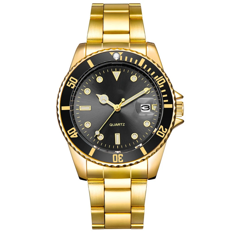 

Роскошные мужские часы Submariner, мужские часы Water Ghost, Кварцевые спортивные наручные часы из нержавеющей стали, мужские часы, золотые часы для м...