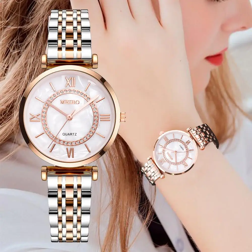 

Luxus Kristall Frauen Armband Uhren Top Marke Mode Diamant Damen Quarz Uhr Stahl Weibliche Armbanduhr Montre Femme Relogio