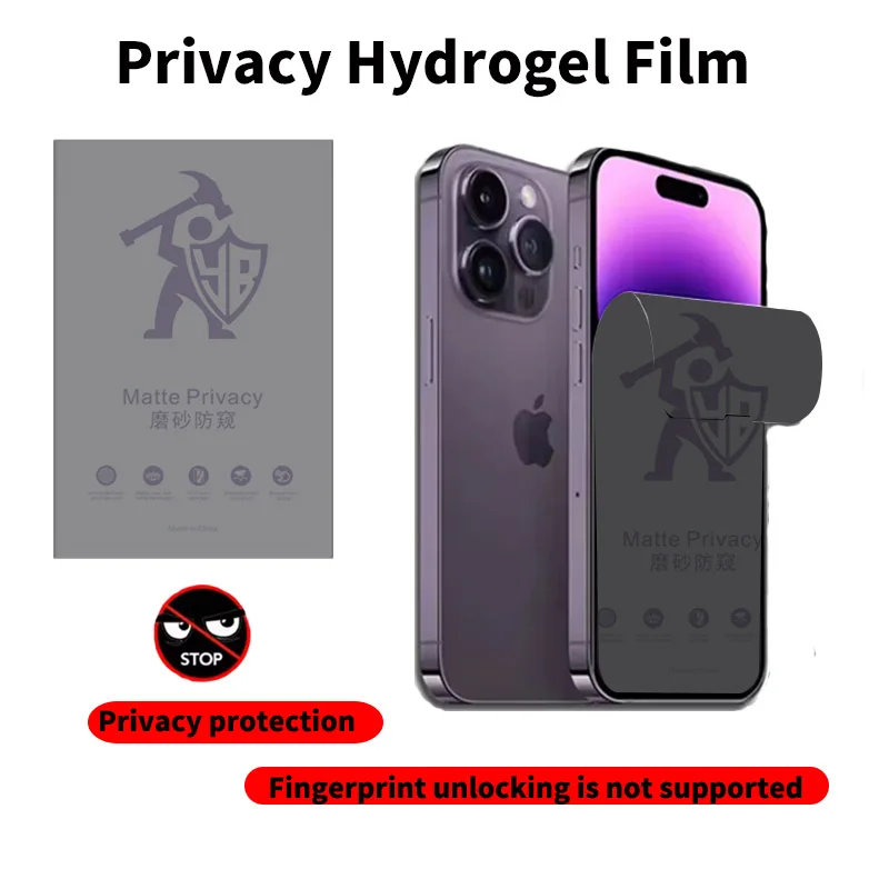 Фото HD-пленка для Umidigi Bison 10 2 Pro X10G GT2 S2 Lite 7Max F3 F2 F1 G9 G6 A15 A13 A9 A7 A5 A3 Pro, матовая гидрогелевая пленка для защиты конфиденциальности №5