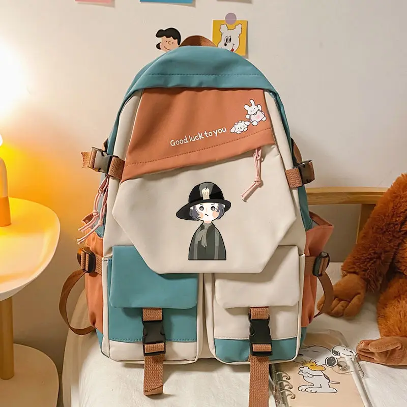 

Anime Game Identity V Norton Campbell Joseph Aesop Carl Michiko Eli Clark School Backpack Student Bag for Kids Teenagers 2