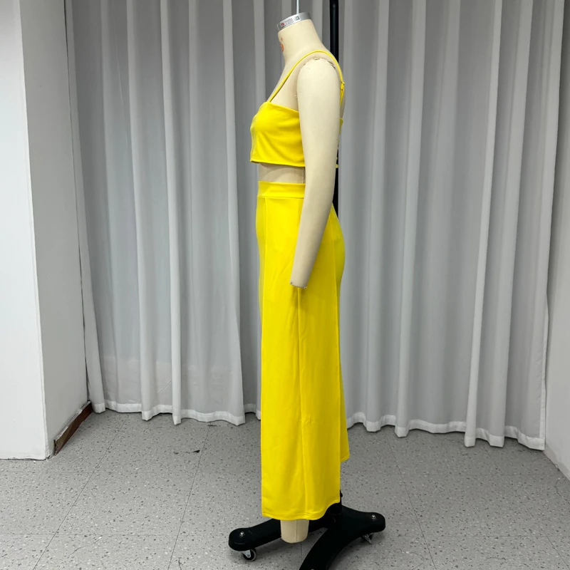 Waytobele Женский комплект из двух предметов Модный женский топ с высокой талией