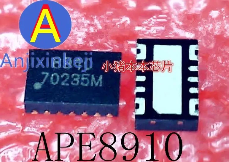 

10pcs 100% orginal new APE8910GN3B-GP APE8910GN3B APE8910 Silkscreen: 8910 QFN14