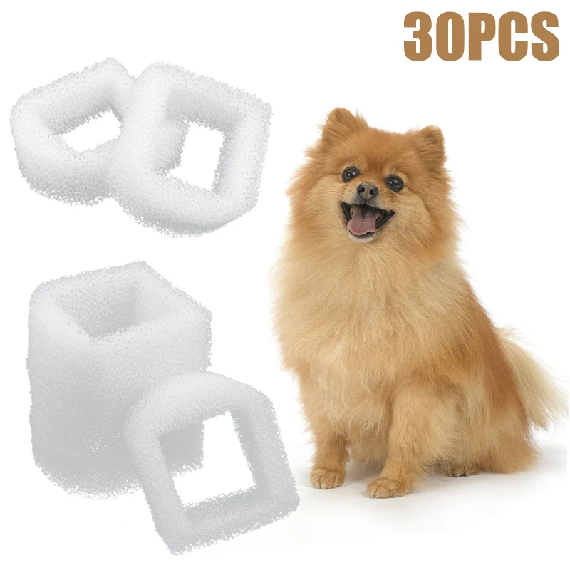 

Dispenser Water Sponge Filters Cat 30pcs Pet Pagoda Fountain Drinkwell Avalon Pre-filter Replacement Parts For Seascape Water