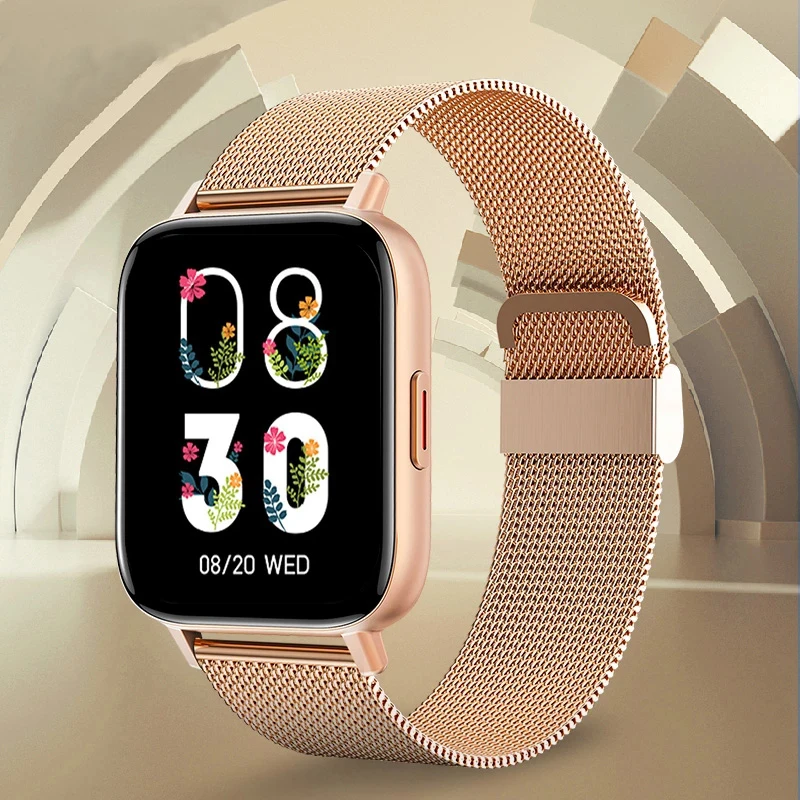 

New Fashion Women Smart Watch Woman Fitness Tracker Bluetooth Call Watch Heart Rate Monitoring For Android IOS Lady Smartwatch