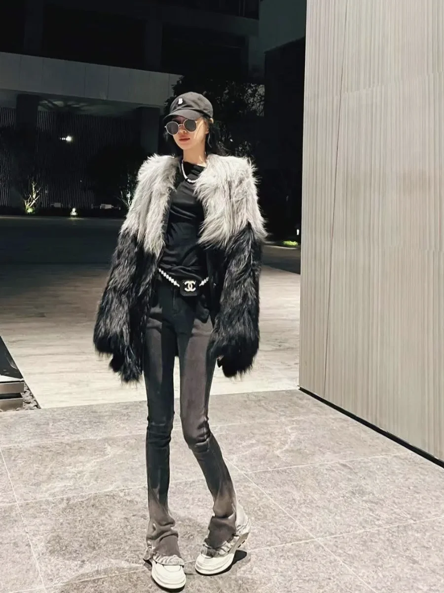 New Korean Style Wool Fox Fur Fur Coat Women's Winter Mid-Length Young Haining enlarge