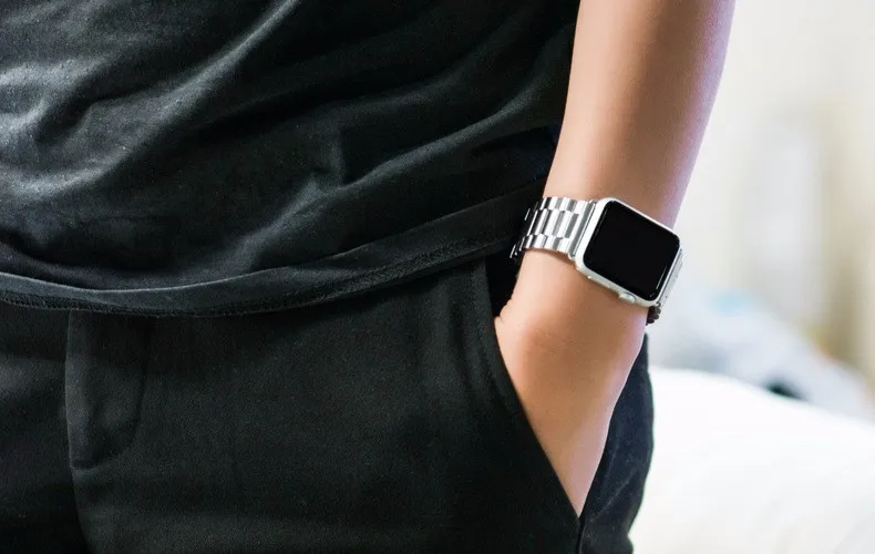 Чехол для часов + ремешок iWatch Band 38 мм 42 металлический браслет из нержавеющей стали