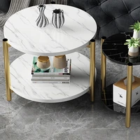 luxury marble side tables storage living room balcony sofa side tables small round bedside mesita auxiliar creative nordic table