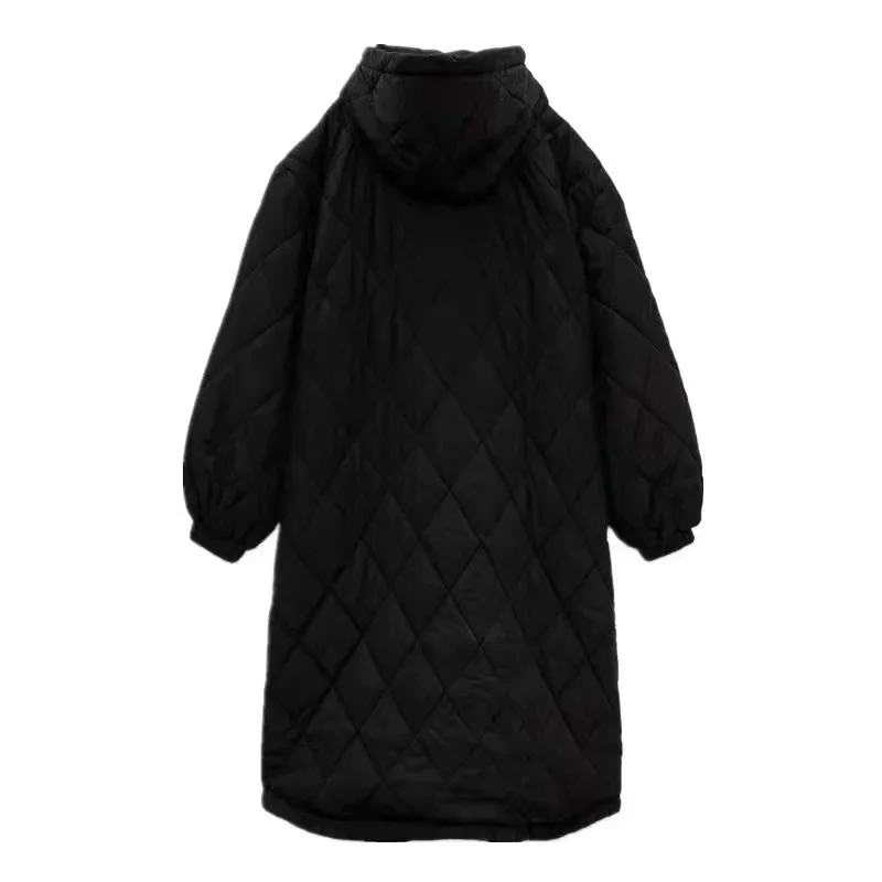2022 Women's Cotton-padded Jacket Coat Autumn and Winter New  Loose Slimming Hooded Cotton Coat Women