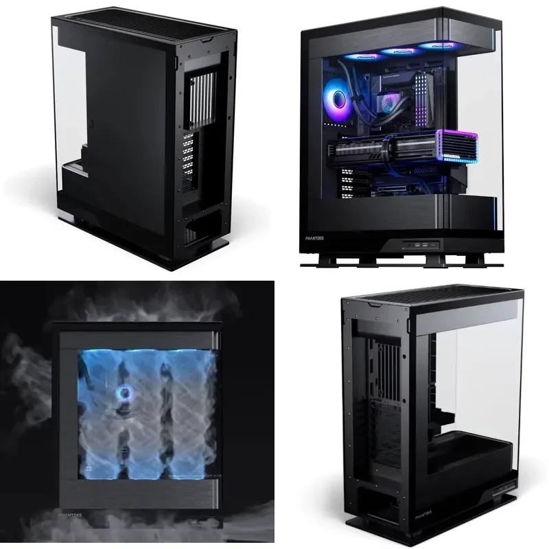 Фото Корпус для ПК Phanteks Evolv X2 Mid Tower для материнских плат EATX/ATX, трехстороннее закаленное стекло, ARGB-подсветка, игровой корпус для ПК №1
