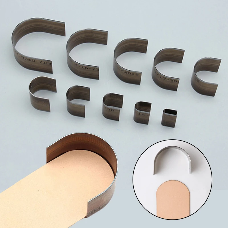 

1PC 5-50mm Leather Crafts Tool Corner Round Hand Cutter Punch Leather Handmade Craft Tools Punching Hand Belt Edge Oval Shape