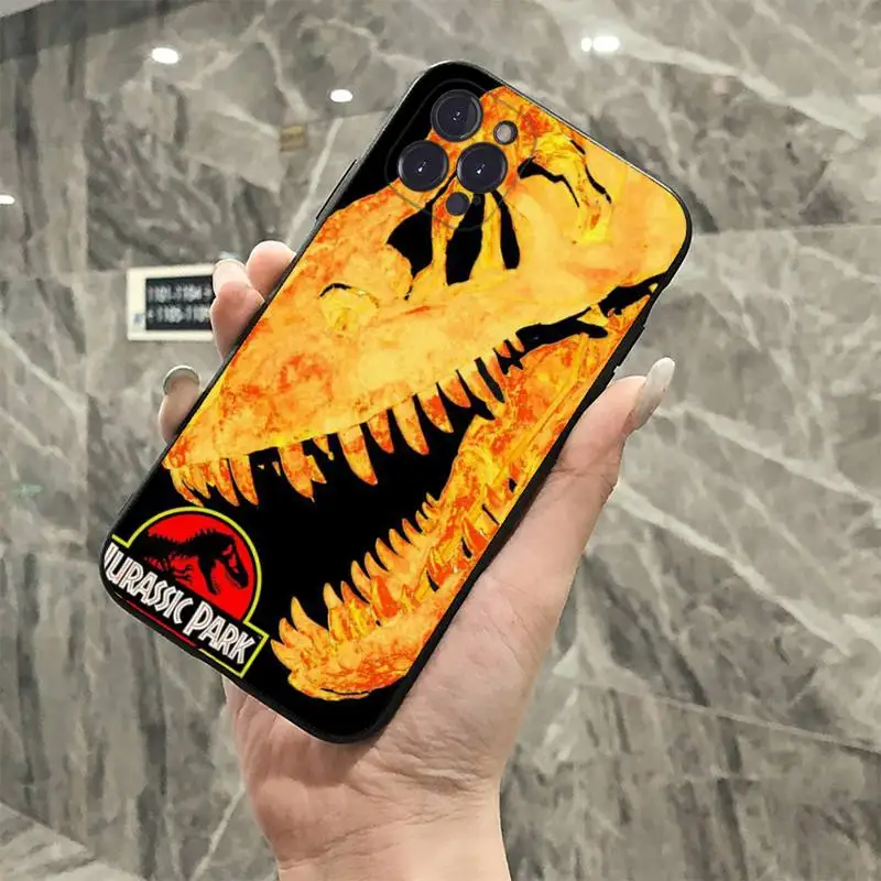 YNDFCNB World Jurassic Park Phone Case For iPhone 14 11 12 13 Mini Pro XS Max Cover 6 7 8 Plus X XR SE 2020 Funda Shell