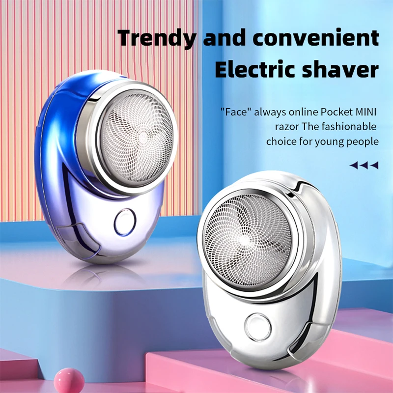 For Men Pocket Size Washable Rechargeable Portable Cordless Trimmer Knive Face Beard Razor Hair Trimmer