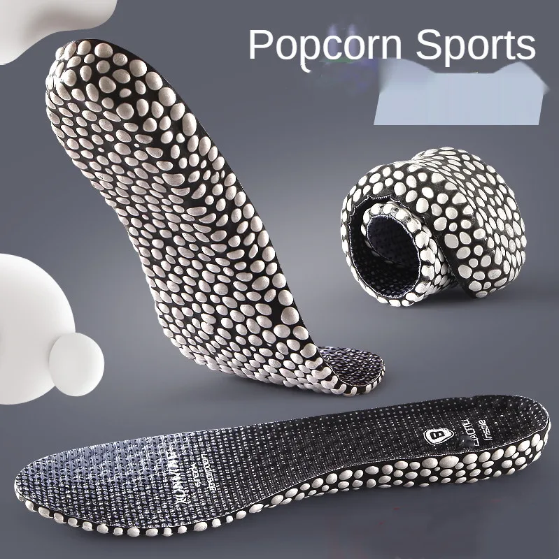 

A pair Popcorn Super Light Stealth Inner Heightening Insole Sports Shock Absorption Artifact SweatAbsorbent Full Foot Shoes Pad