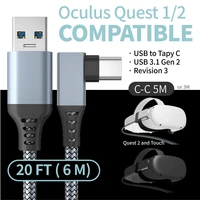 data cable for oculus link usb c steam vr quest 2 type c 3 1 data cable elbow selectable 3m5m6m vr gaming headset computer cord